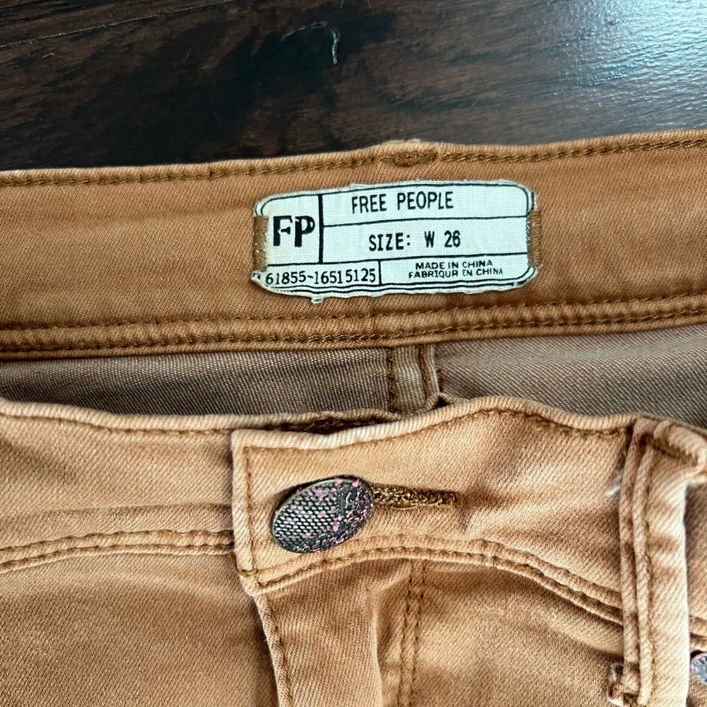 Free people stretch jeans size 26